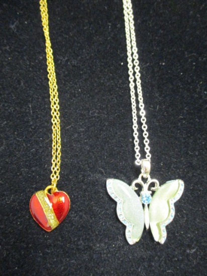 Heart & Butterfly Necklaces