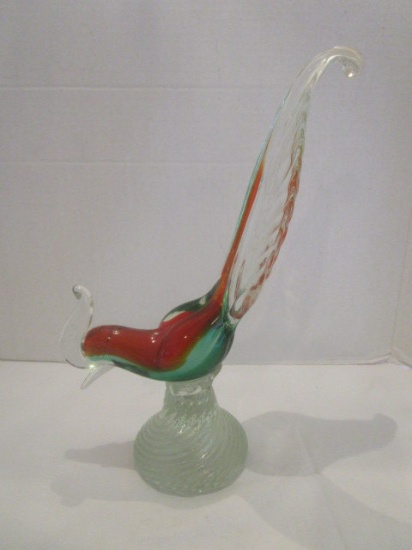 Murano Art Glass Rooster Made in Italy with Sticker