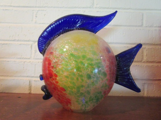 Multi Color Art Glass Fish