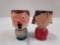 Pair of Hand Painted Egg Coddlers