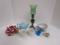 Ceramic Tea Pot, Cups, Flower, Candle Holder
