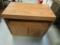 Rolling Wood Grain Look Cabinet