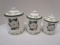 Flowers, Inc. Balloons Three Piece Magnolia Canisters