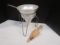 Aluminum Sieve on Stand with Wood Pestle