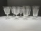 Four Crystal Water Glasses and Four Crystal Wine Glasses