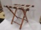 Bamboo Look Wood Luggage Rack