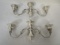 Pair of Gorham Sterling Silver Triple Candelabra Inserts