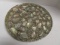 Retro Lazy Susan with Abalone Shells in Acrylic