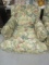 Upholstered Leaf Pattern Chair