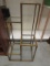 Antiqued Gold Framed Stand with 4 Glass Shelves