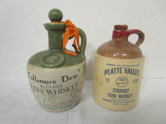 Two Pottery Liquor Jugs