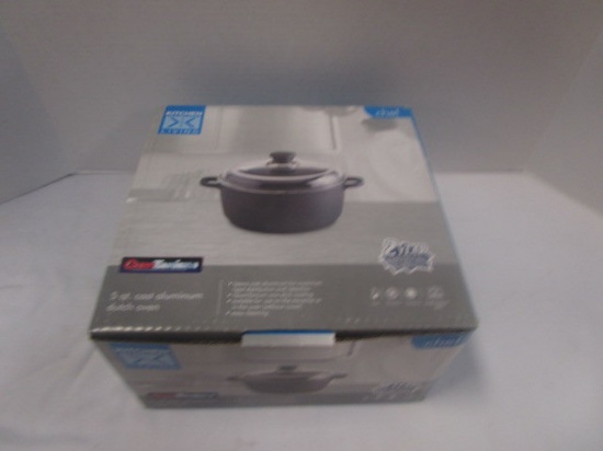 New Old Stock Kitchen Living 5 Qt. Cast Aluminum Dutch Oven