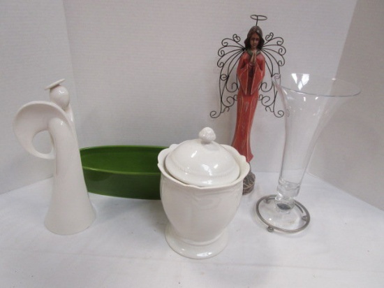 Southern Living at Home Vase, Planter, Angels and Biscuit Jar