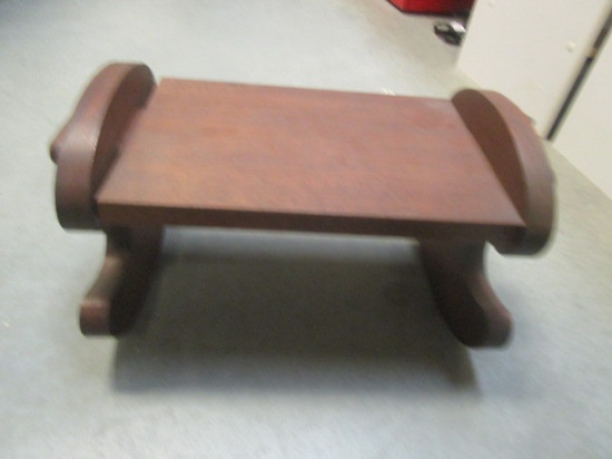 Wood Rocking Foot Stool