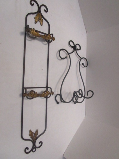 Two Metal Plate Racks