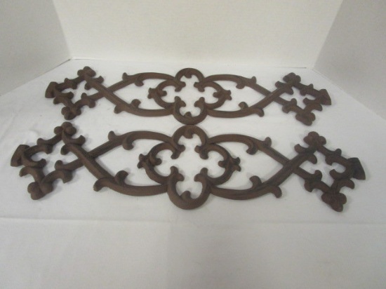 Pair of Metal Scroll Wall Art