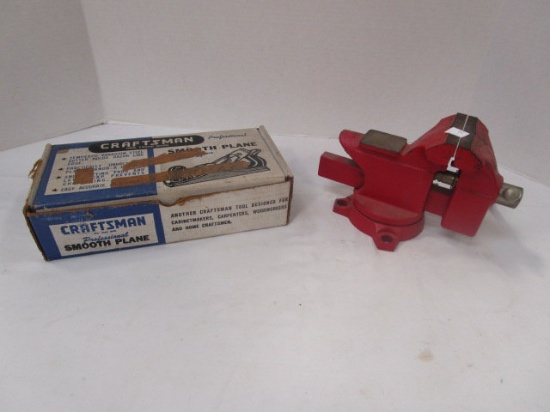 Craftsman No. 3742 Smooth Plane and Companion 3 1/2" Vise