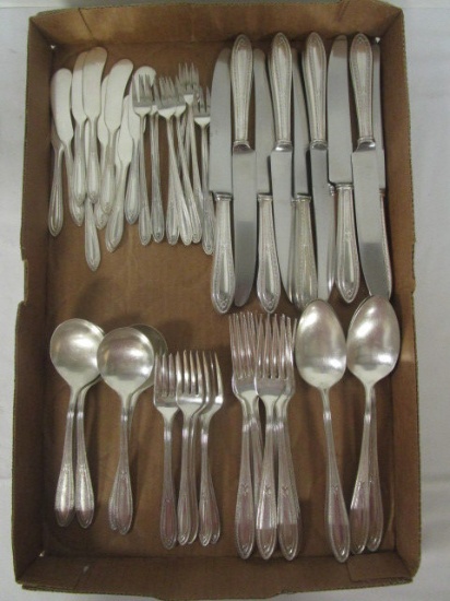 56 Pieces of Reed & Barton Silverplated Flatware