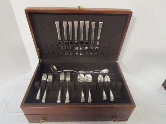 53 Pieces of Fine Arts "Tranquility" Sterling Silver Flatware in Silver Saver