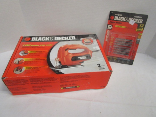 Black&Decker 4 AMP Variable Speed Jigsaw and Jigsaw Blades