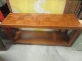 Wood Parquet Console/Sofa Table