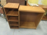 Wood Grain Look Corner Shelf Unit and Bookcase