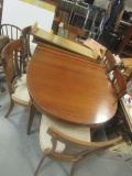 Thomasville Table, 6 Chairs, 3 Leaves and Table Protectors