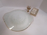 Hostess Lot-Glass Serving Tray, Napier Mouse and Tolego Sword Cheese Skewers