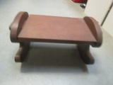 Wood Rocking Foot Stool