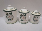 Flowers, Inc. Balloons Three Piece Magnolia Canisters