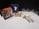 Barware Lot-Houdini Lever Corkscrew, Brookstone Compact Wine Opener,