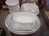 10 Pieces of Corning Ware French White Bakeware