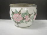 Oriental Planter with Floral Design