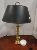 Brass Double Lite Candle Stick Lamp