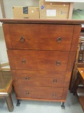Sauder 4 Drawer Chest with Black Metal Feet