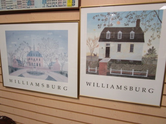 Pair of Framed "Williamsburg" Prints by ABROBB