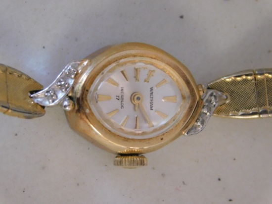 Waltham Ladies Watch with Diamond Chips