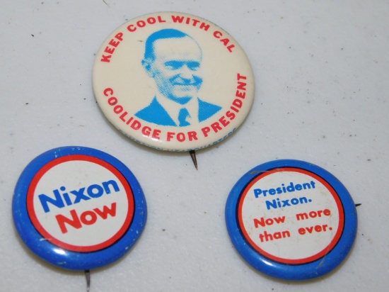 Vintage Campaign Pin Buttons
