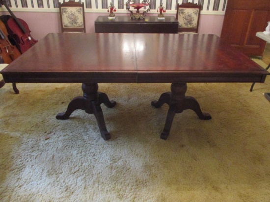 Antique Double Pedestal Dining Table