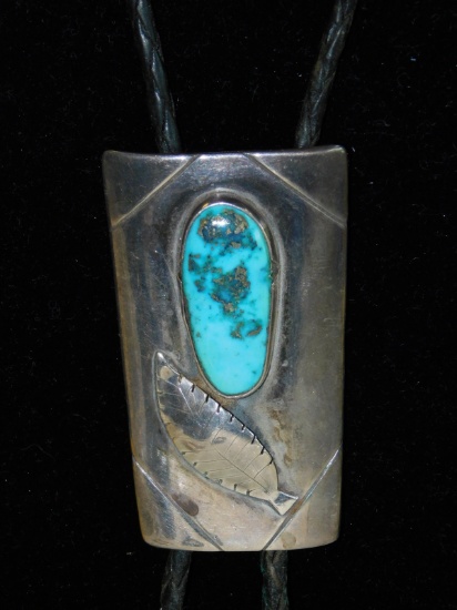 Turquoise & Sterling Silver Bolo