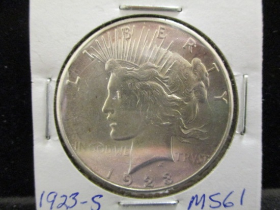 1923S Peace Silver Dollar