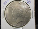 1927 Peace Silver Dollar