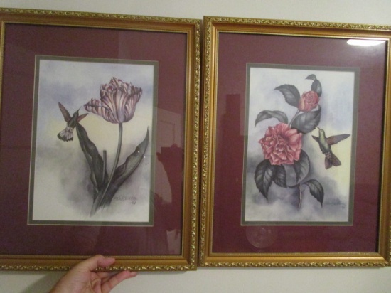 Two Dale BaraHine Hummingbird Prints