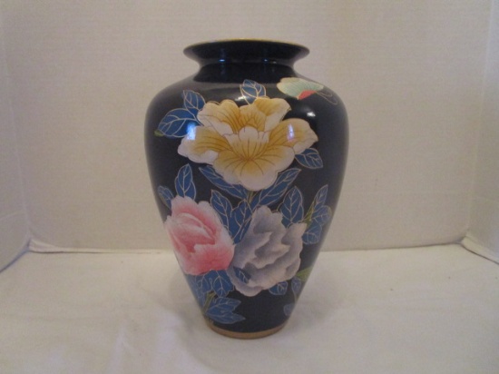 Oriental Style Floral Vase