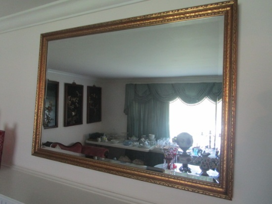 Beveled Mirror in Gold Frame
