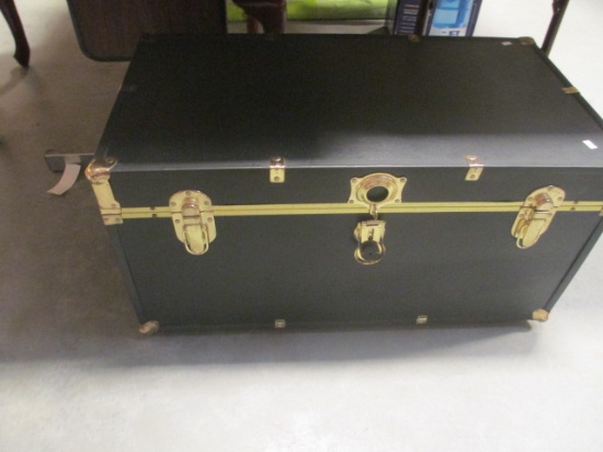 Rolling Trunk w/Brass Acccents