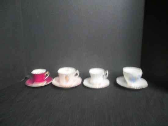 4 Cup/Saucer Sets