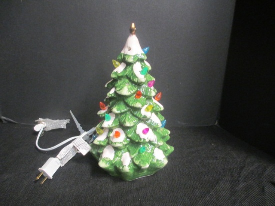 Lighted Ceramic Christmas Tree (11"T)