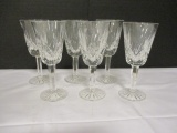 Six Waterford Crystal Lismore Cordial Glasses