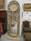 Large Howard Miller Quartz Clock with Metal Frame